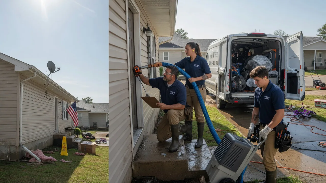 Ceiling Water Damage Restoration in Offerle, KS near me